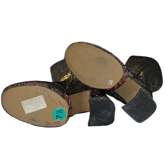 Betsey Johnson • Valeria Holiday Party Boots • Rhinestones Platform Size 7.5 - Picture 6 of 8